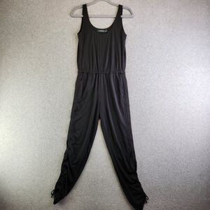 Lauren Ralph Lauren Jumpsuit Womens S Black Ruched Cinch Legs Stretchy New